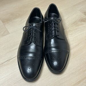 Edward Green | Shoes | Edward Green Classic Black Leather Oxford Shoes With  Perforated Captoe Design | Poshmark